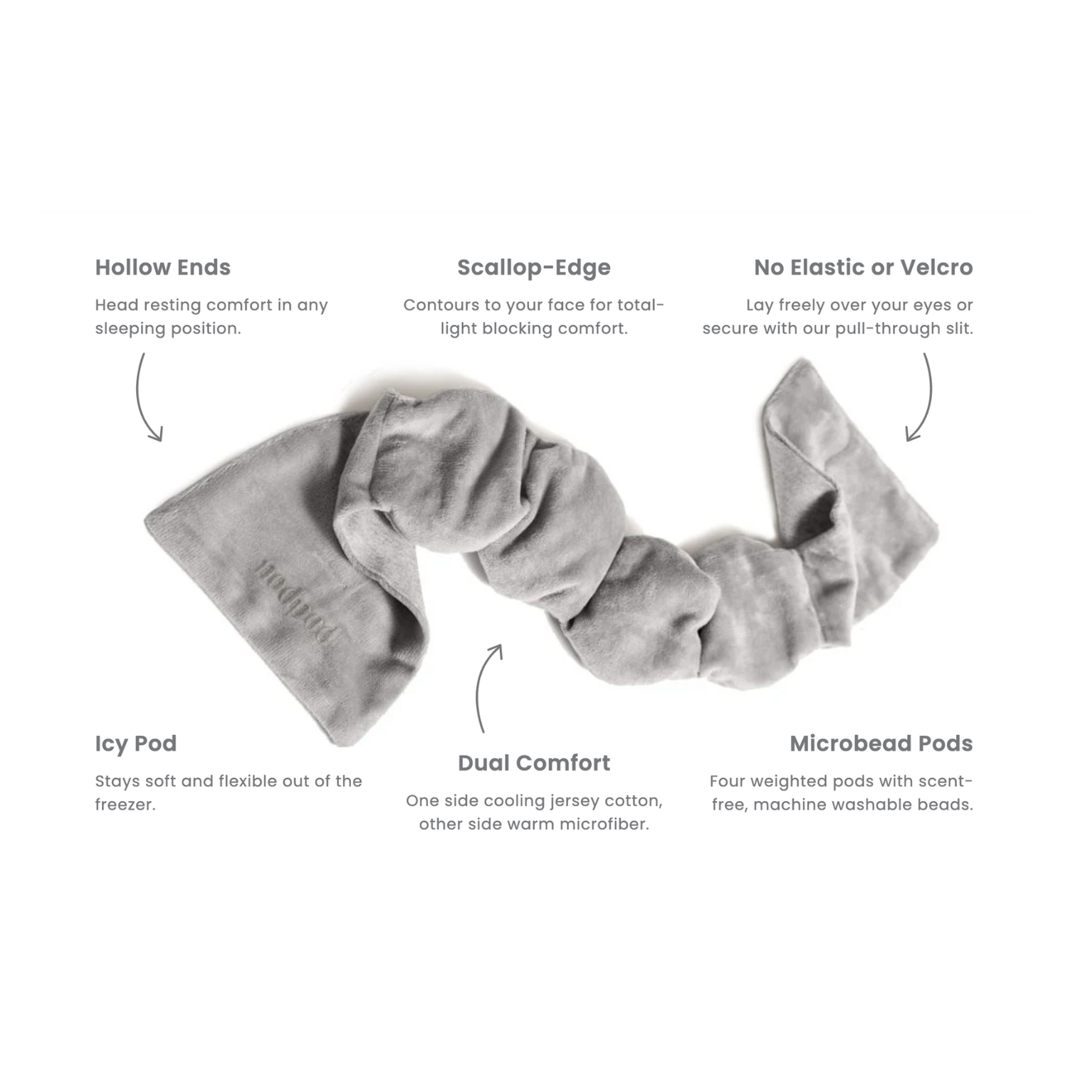 Nodpod color-Sage Weighted Sleep Mask - Eye Mask