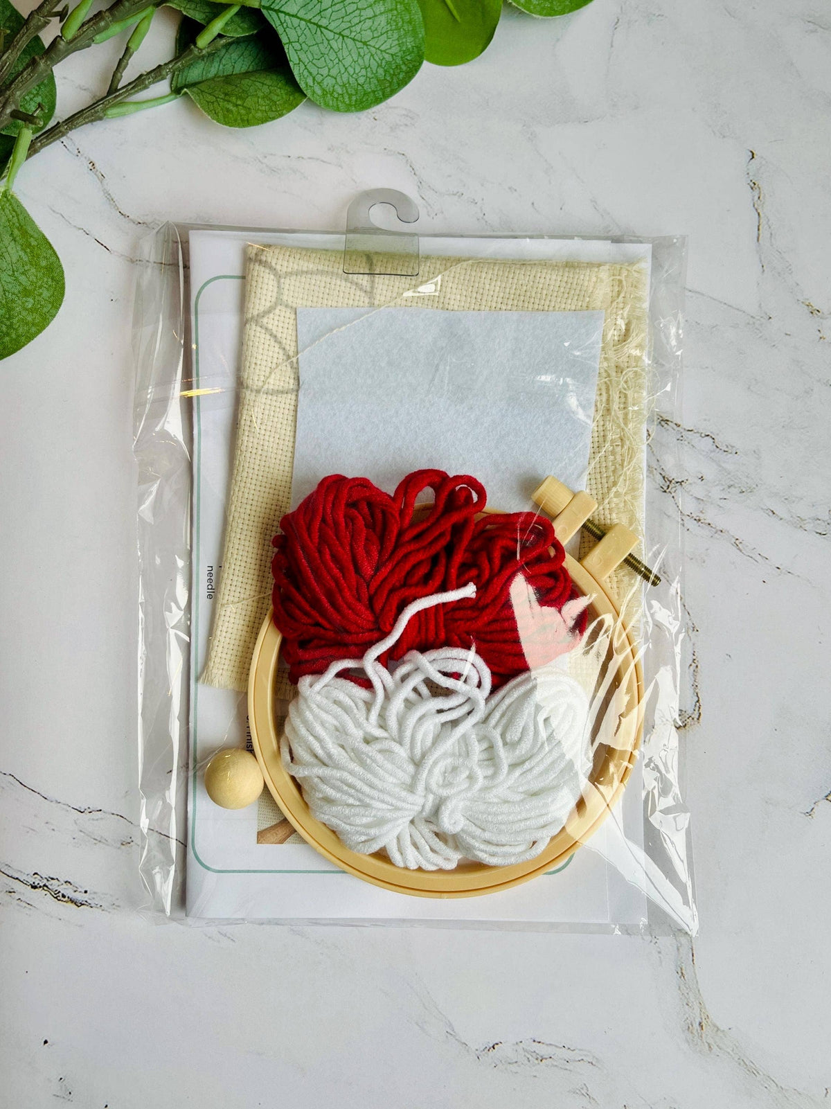 Beginner Punch Needle Kit Candy Cane