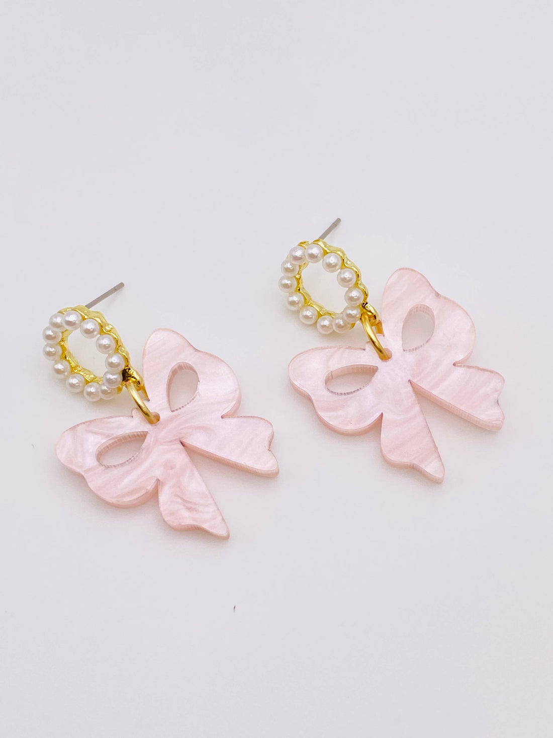 EASTER PEARL WITH BOWS EARRINGS  
