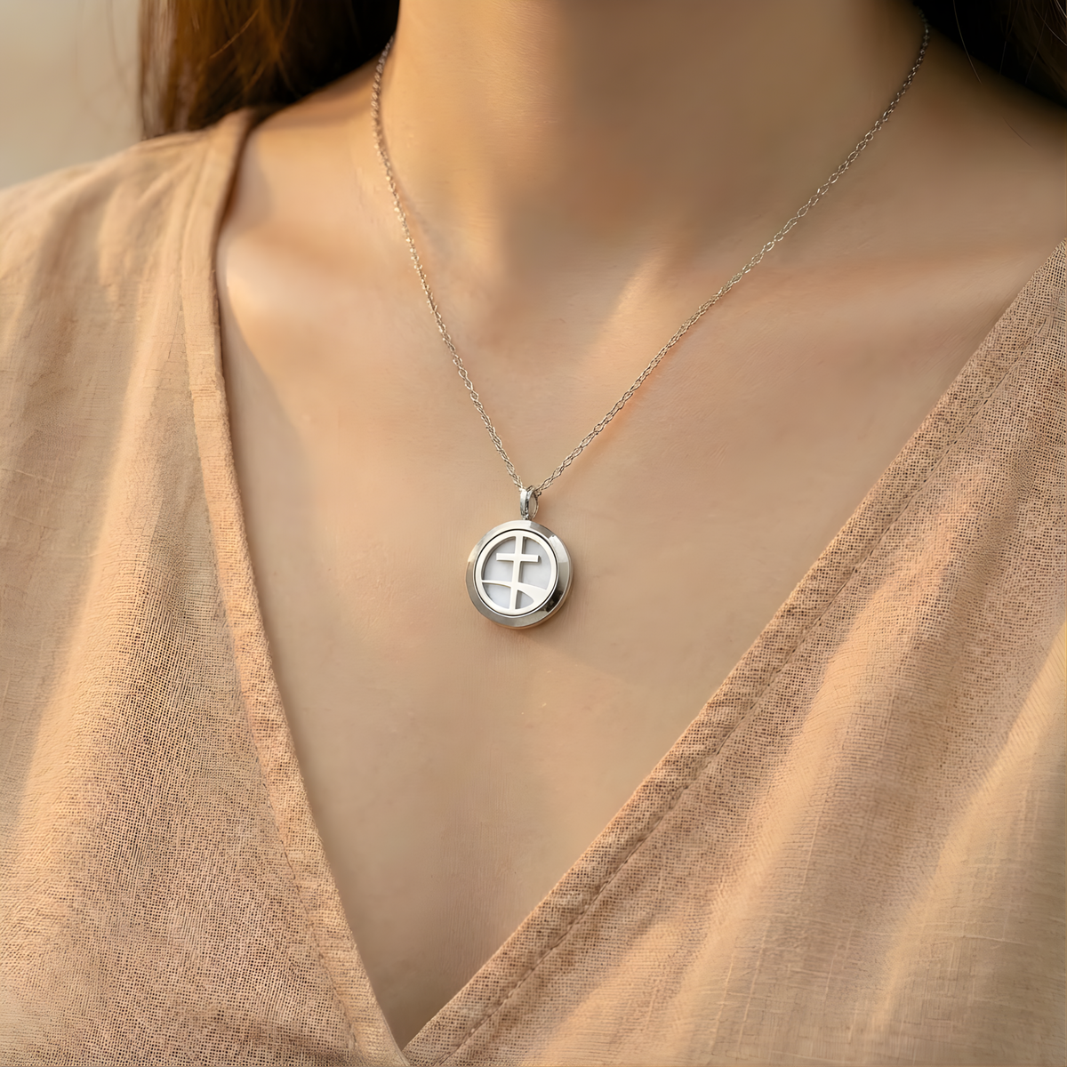 Faith Essential Oil Diffuser Necklace - Mini