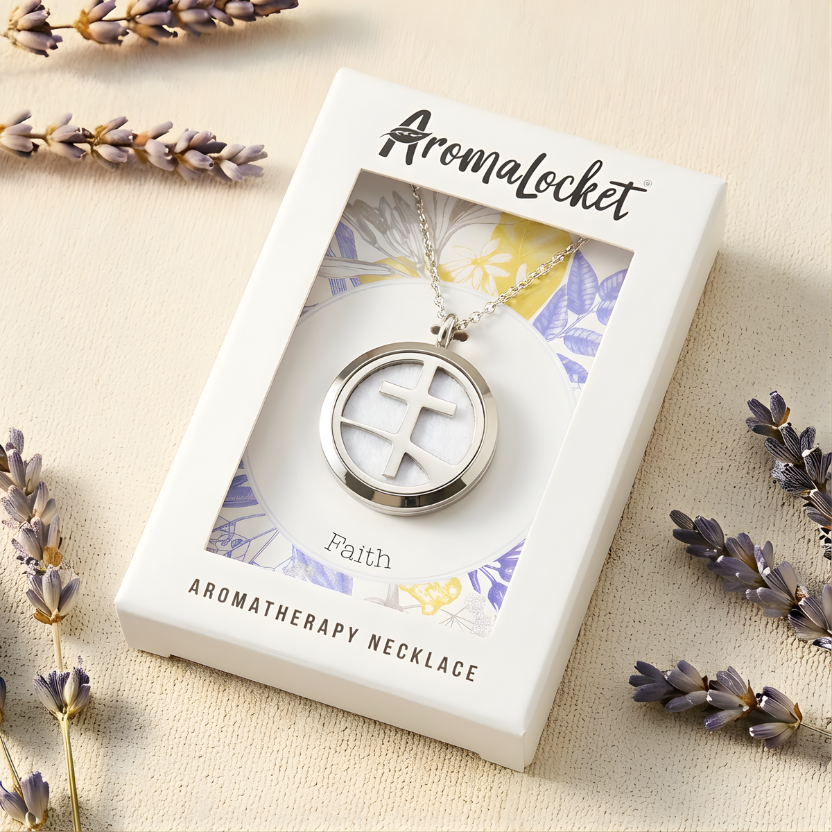 Faith Essential Oil Diffuser Necklace
