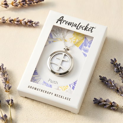 Faith Essential Oil Diffuser Necklace