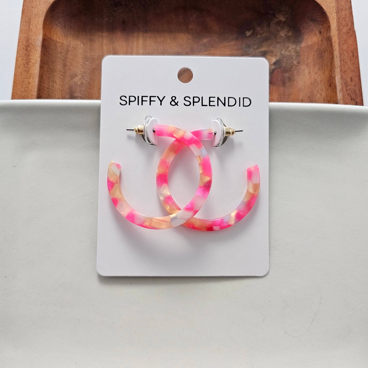 Camy Hoops - Tropical Pink // Earrings, Jewelry, Gifts