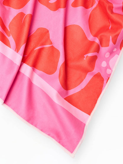 Quick Dry Beach Towel Garden Samba by Mary Square