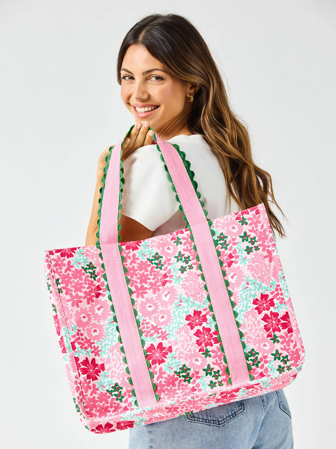 Capri Caryall Tote Bag | Petal Perfect by Mary Square