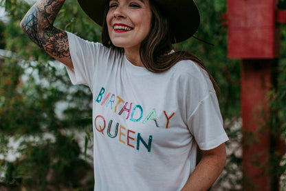 MK400 Birthday Queen Sequins Tee: S