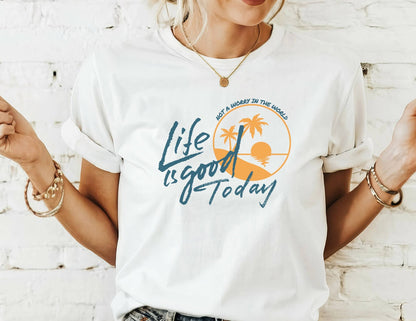 Life Is Good Today Tshirt - Sun Goes Down Tour: L
