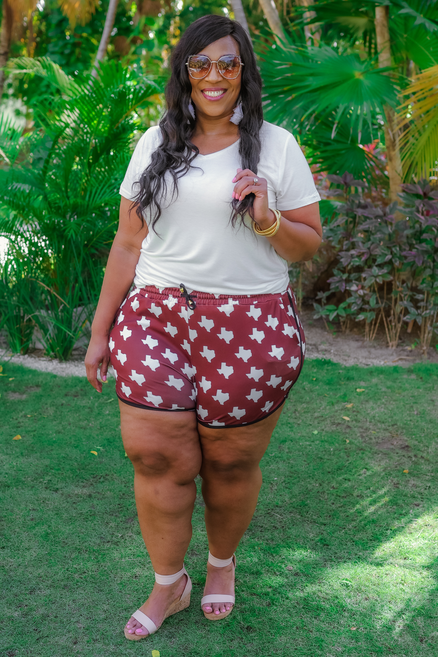 Howdy Drawstring Everyday Shorts: Maroon / Large