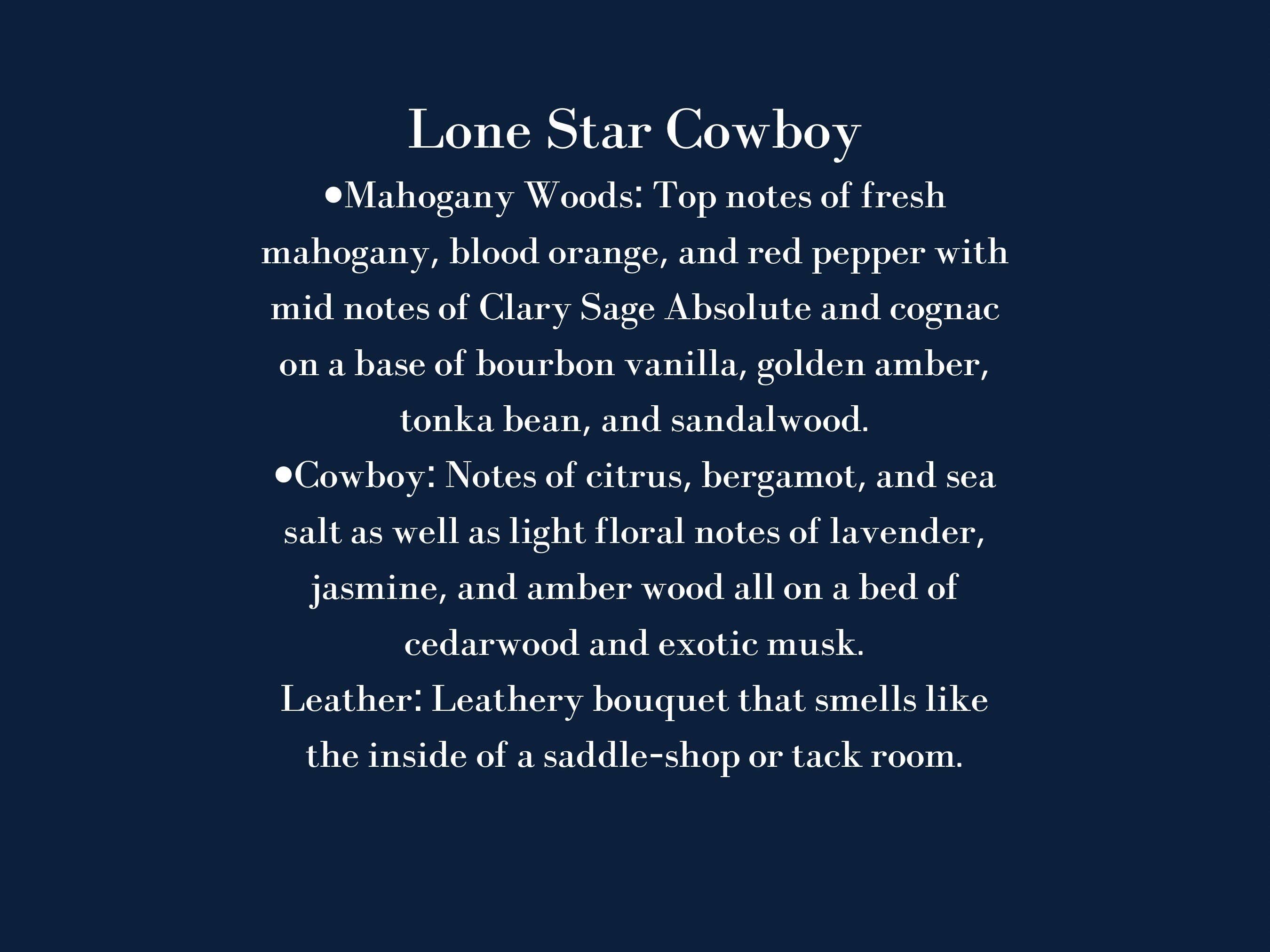 Lone Star Cowboy Wax Melts