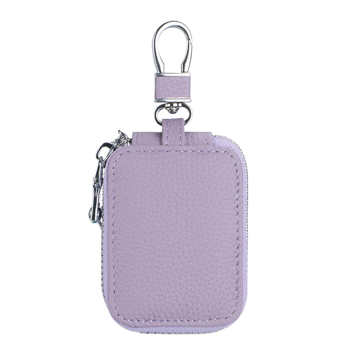 3901 Leather Earphone Pouch with Keychain: Orange