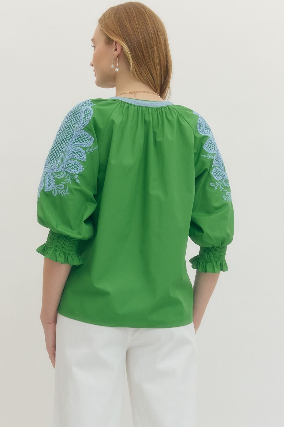 Nadia Embroidered Top